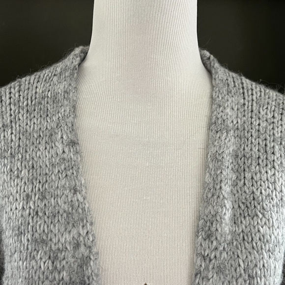 Aerie Wool Alpaca Blend Oversized Marled Chunky Cardigan Sweater Sz. XS‎ - Picture 3 of 13